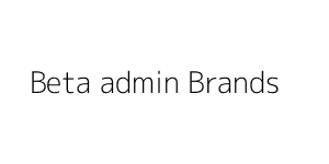 Beta admin Brands